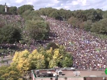Imagen de una manifestación por la emergencia climática Imagen de una manifestación por la emergencia climática