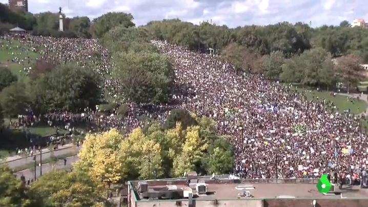 Imagen de una manifestación por la emergencia climática