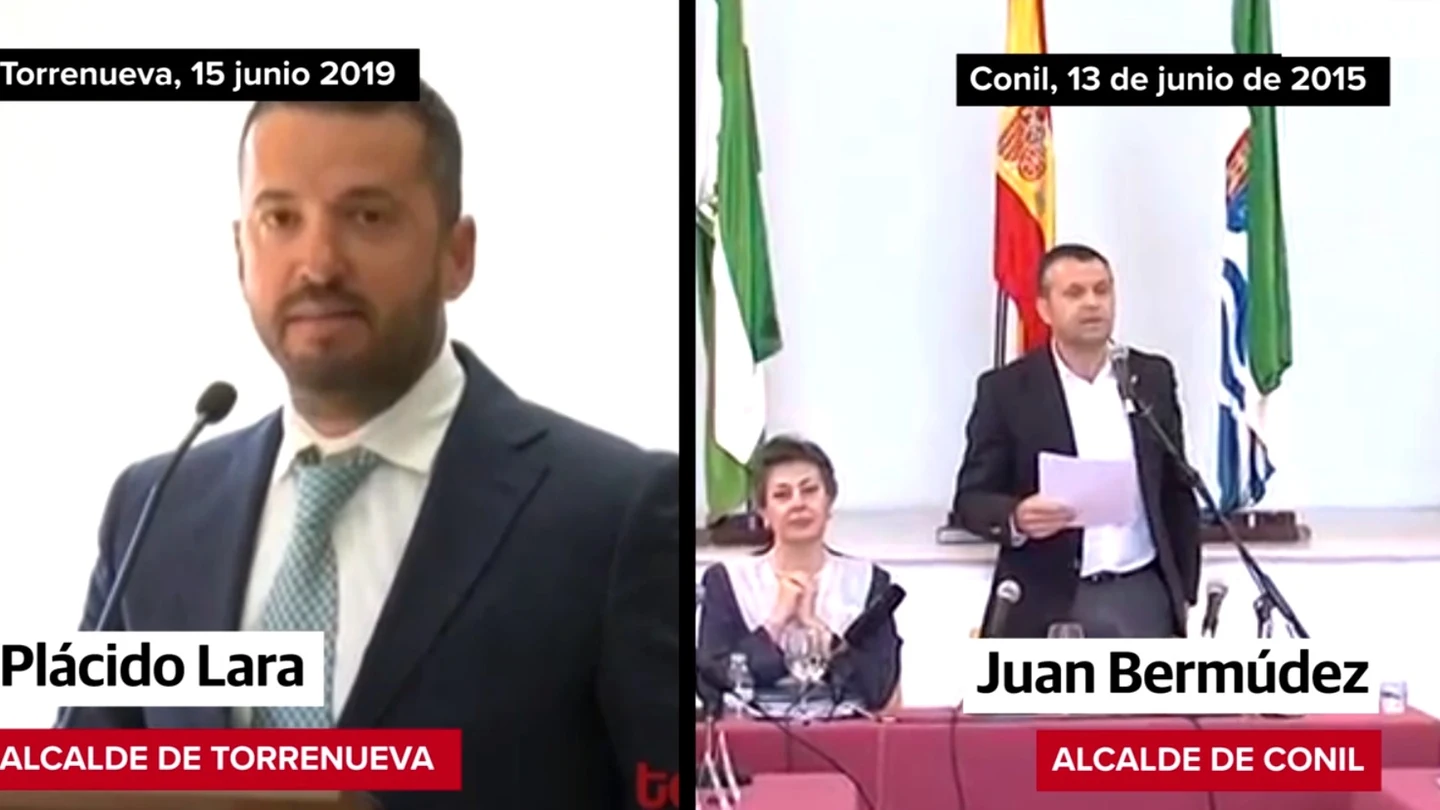 El alcalde de Torrenueva, Plácido Lara, y el de Conil, Juan Bermúdez El alcalde de Torrenueva, Plácido Lara, y el de Conil, Juan Bermúdez
