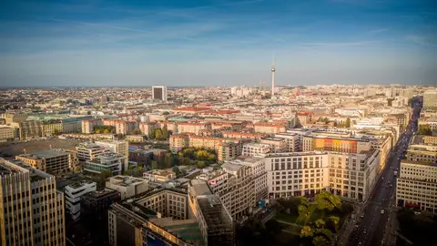 Vista desde la Fernsehturm Vista desde la Fernsehturm