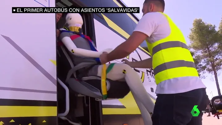 Autobús con asientos 'salvavidas'