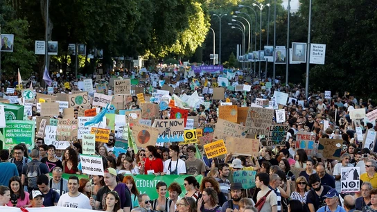 Imagen de la manifestación contra la crisis climática en Madrid Imagen de la manifestación contra la crisis climática en Madrid