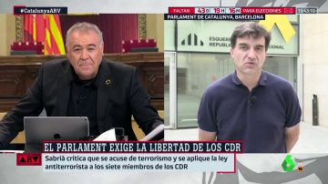 Tensión entre García Ferreras y Sergi Sabrià (ERC) tras la detención de los CDR y las acusaciones de terrorismo