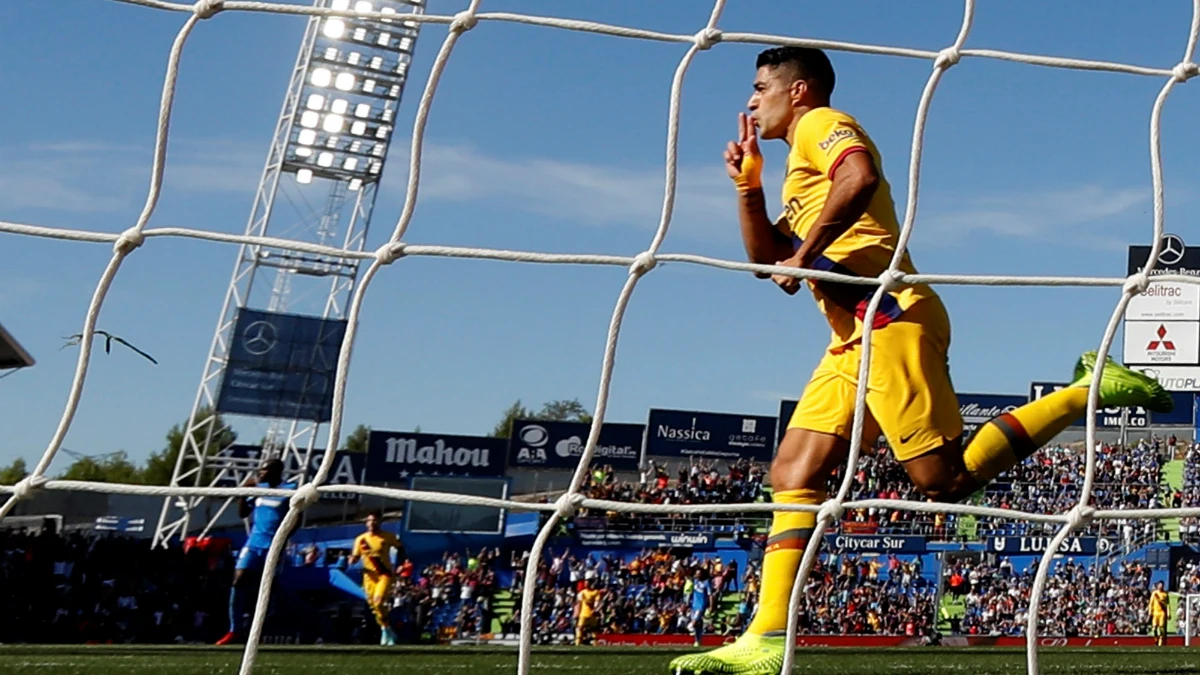 Luis Suárez, tras marcar un gol