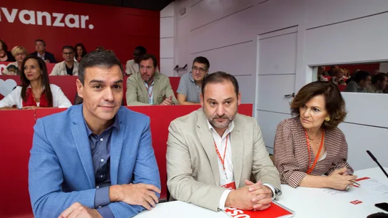 Sánchez, Ábalos y Calvo Sánchez, Ábalos y Calvo