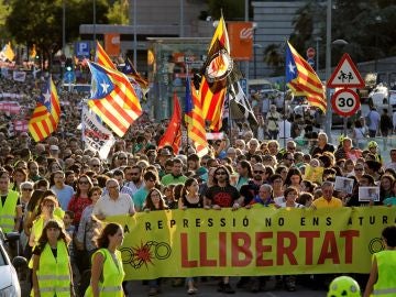 Manifestación en apoyo a los CDR en Sabadell Manifestación en apoyo a los CDR en Sabadell