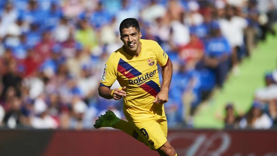 Luis Suárez celebra un gol Luis Suárez celebra un gol