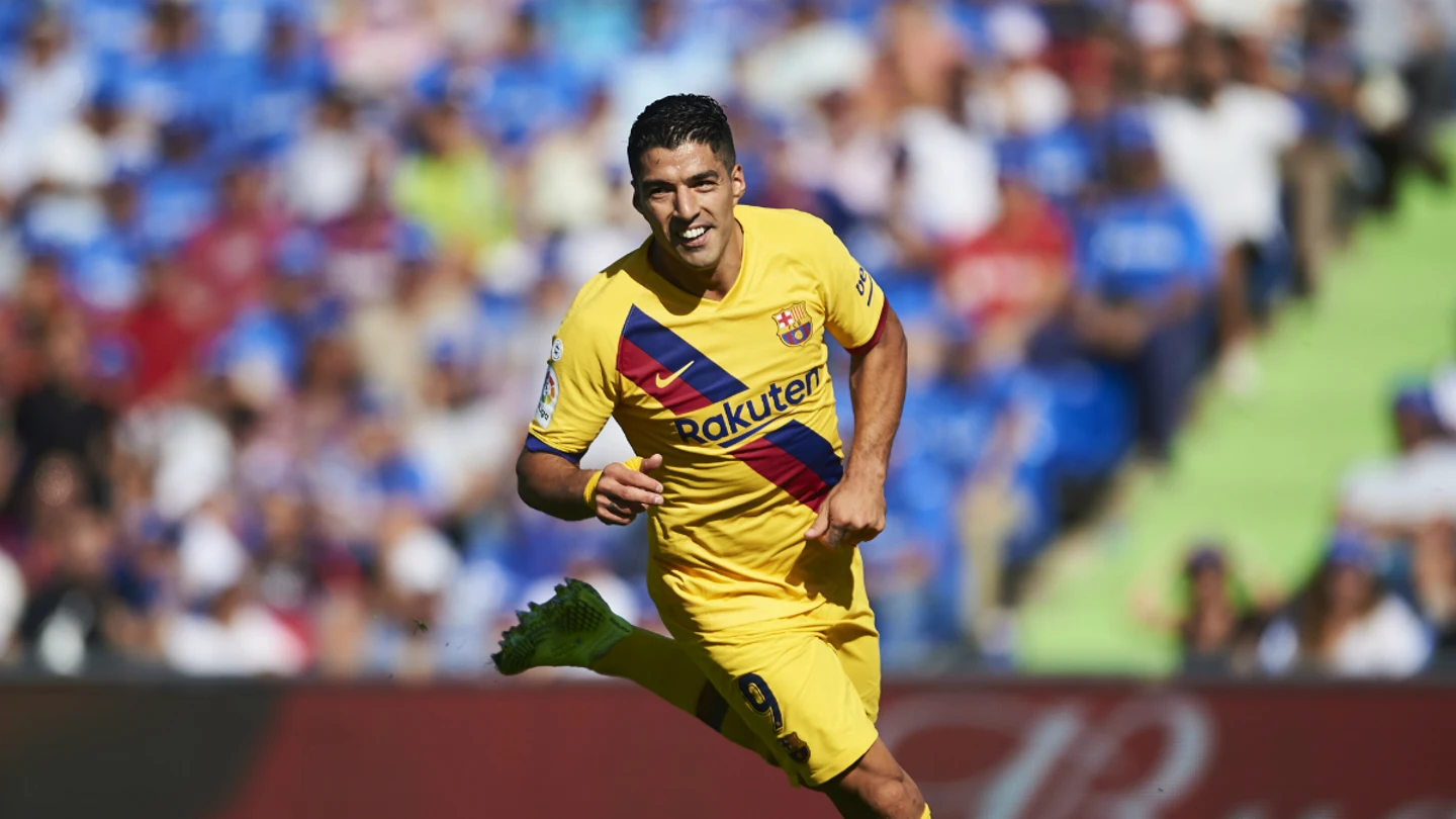 Luis Suárez celebra un gol Luis Suárez celebra un gol