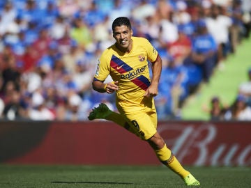 Luis Suárez celebra un gol Luis Suárez celebra un gol