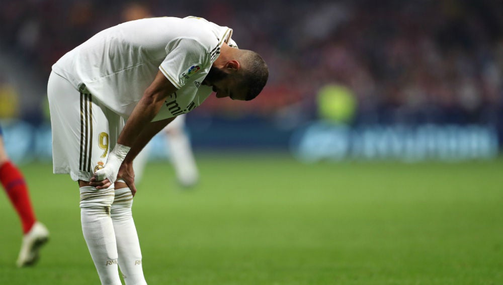 Benzema, cabizbajo