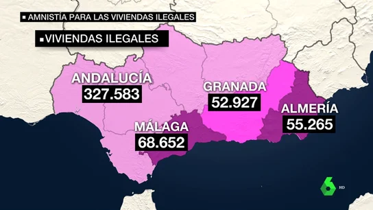 La Junta de Andalucía regularizará más de 300.000 viviendas ilegales La Junta de Andalucía regularizará más de 300.000 viviendas ilegales