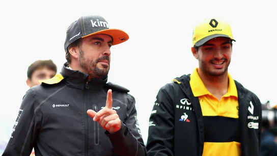 Fernando Alonso, con Carlos Sainz Fernando Alonso, con Carlos Sainz