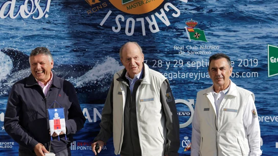 El rey Juan Carlos en la regata que lleva su nombre en Sanxenxo El rey Juan Carlos en la regata que lleva su nombre en Sanxenxo