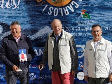 El rey Juan Carlos en la regata que lleva su nombre en Sanxenxo El rey Juan Carlos en la regata que lleva su nombre en Sanxenxo