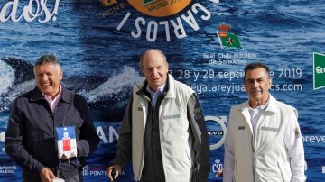 El rey Juan Carlos en la regata que lleva su nombre en Sanxenxo 