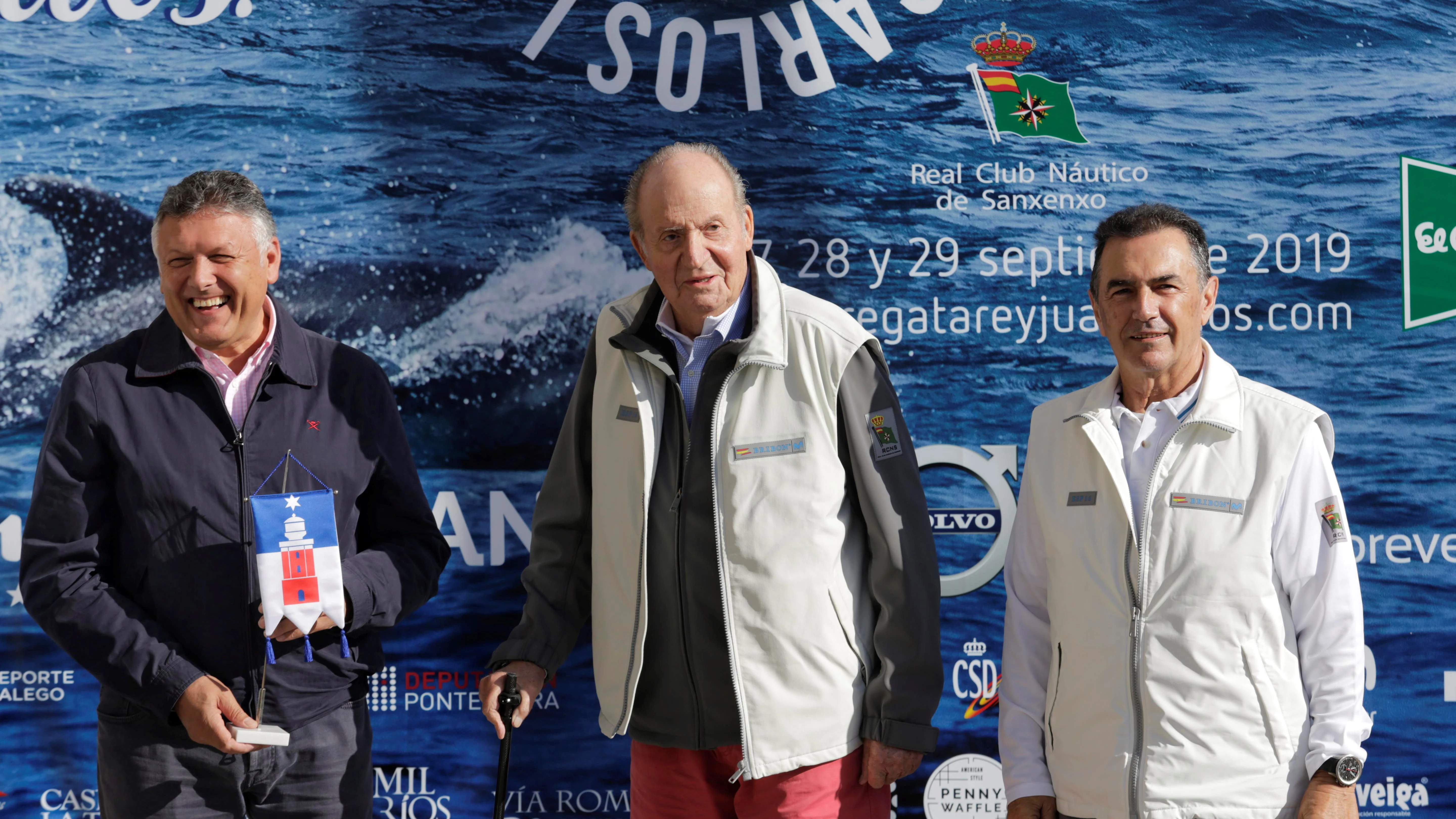 El rey Juan Carlos en la regata que lleva su nombre en Sanxenxo 