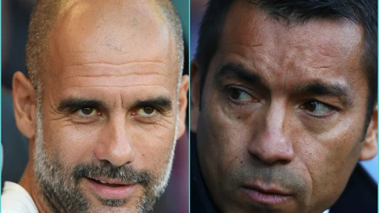 Guardiola y Van Bronckhorst Guardiola y Van Bronckhorst