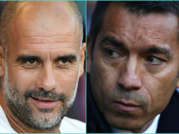 Guardiola y Van Bronckhorst Guardiola y Van Bronckhorst