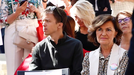 Carmen Calvo junto al candidato de Más País Iñigo Errejón Carmen Calvo junto al candidato de Más País Iñigo Errejón
