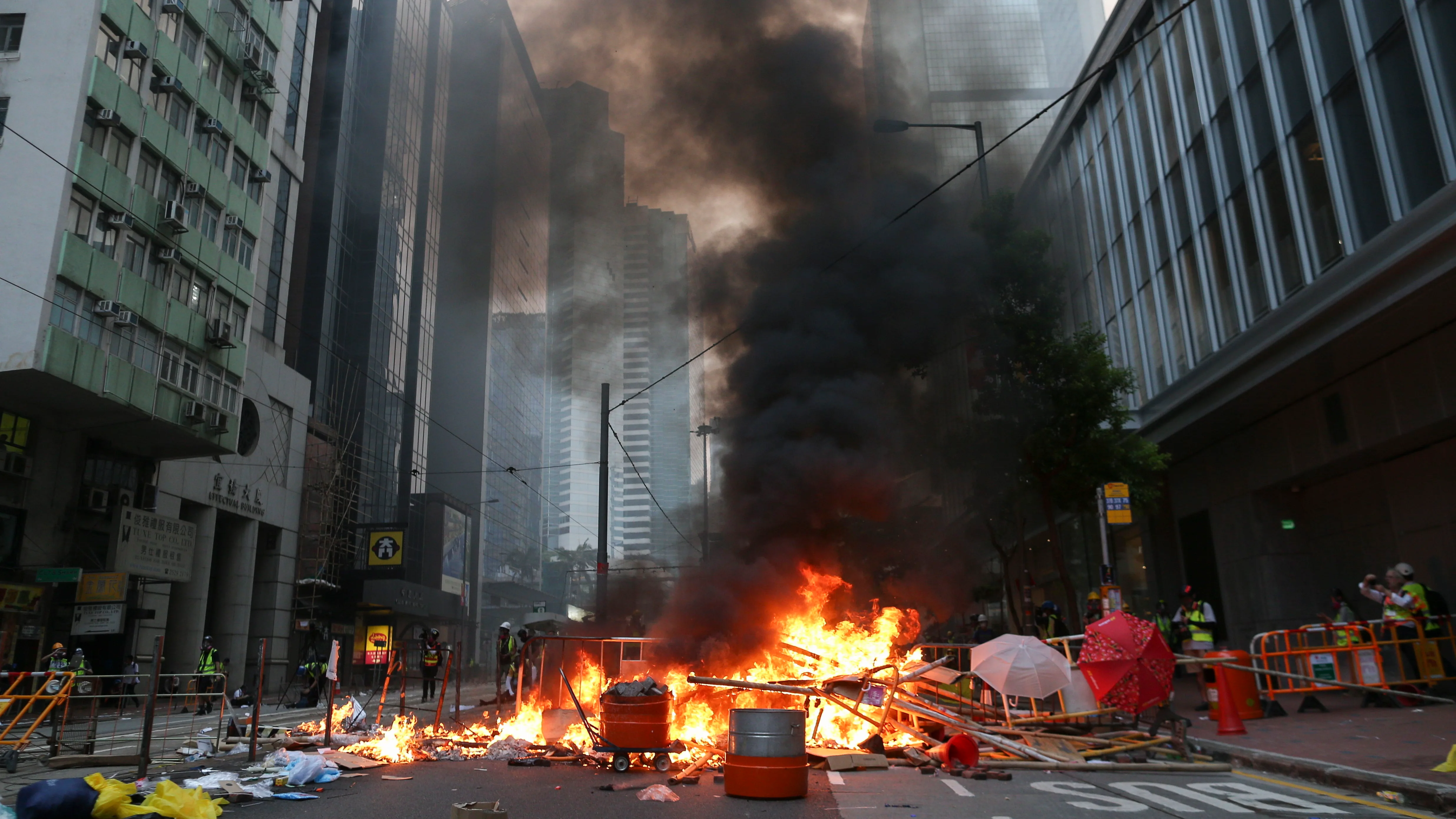 Manifestación en Hong Kong