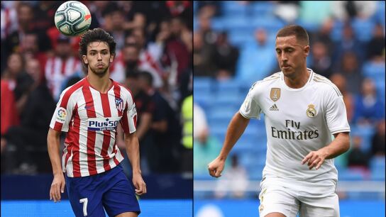 Joao F&eacute;lix y Eden Hazard