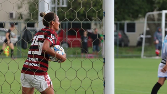Una jugadora del Flamengo celebra un gol Una jugadora del Flamengo celebra un gol