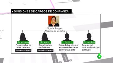 Dimisiones de cargos de confianza de Noelia Posse