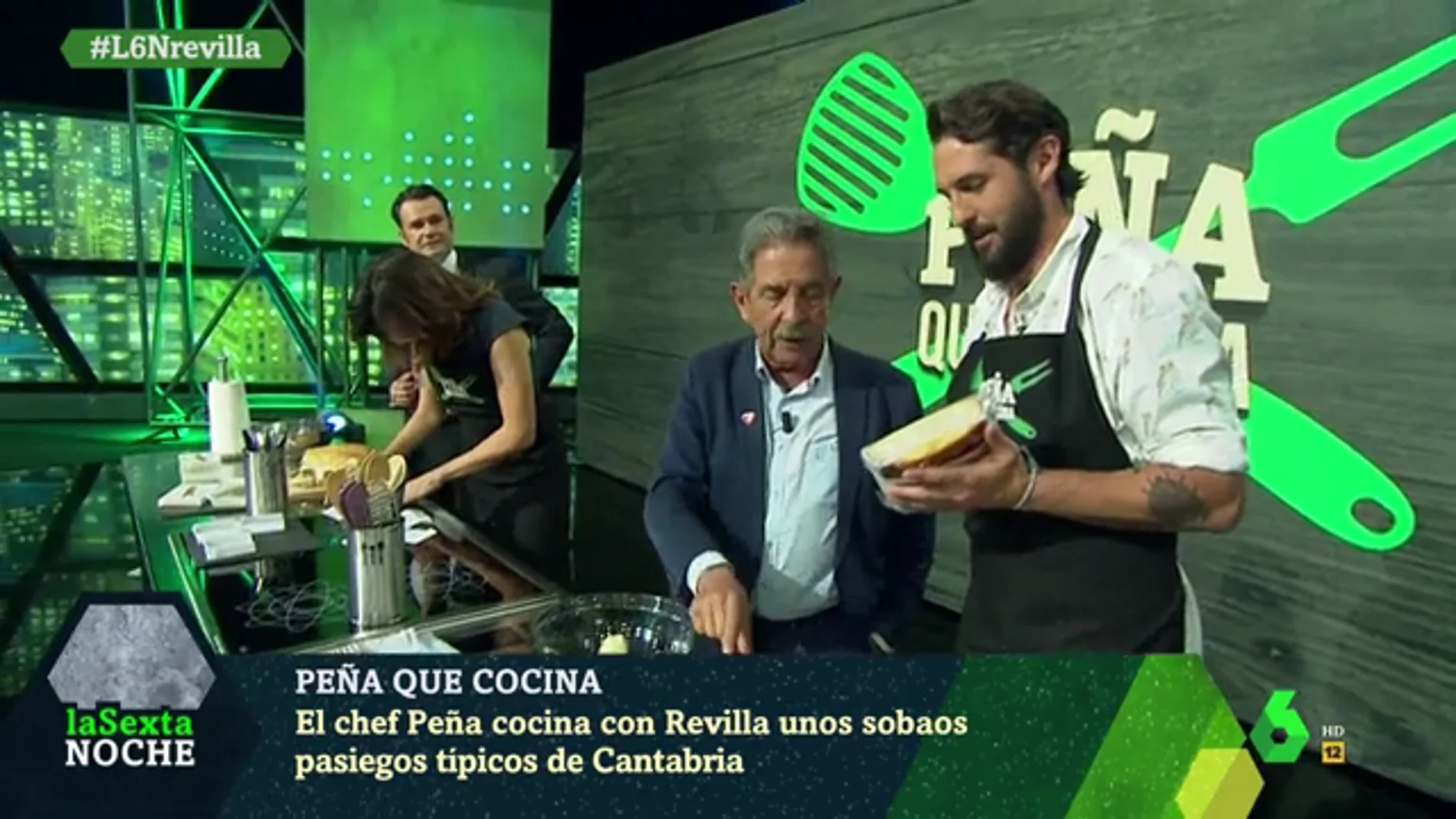 El chef Javier Peña cocina con Revilla