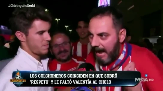 Álex Silvestre recoge el cabreo de la afición del Atlético con Simeone: "Treinta y tres años de socio... ¡estoy harto del Cholo!" Álex Silvestre recoge el cabreo de la afición del Atlético con Simeone: "Treinta y tres años de socio... ¡estoy harto del Cholo!"