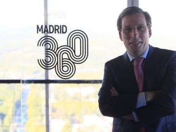 El alcalde de Madrid, José Luis Martínez-Almeida, durante la presentación de Madrid 360 El alcalde de Madrid, José Luis Martínez-Almeida, durante la presentación de Madrid 360