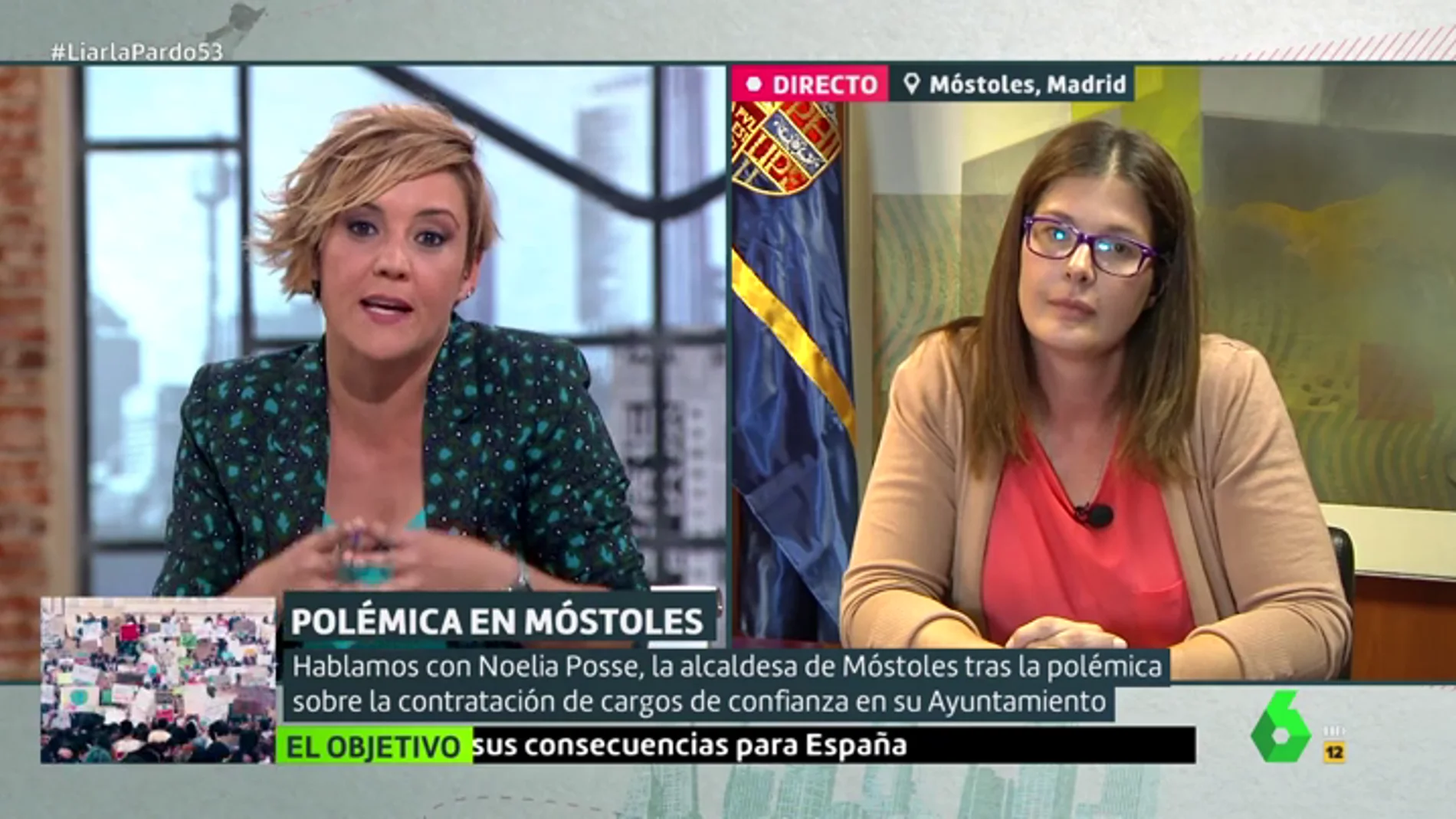 Cristina Pardo, a la alcaldesa de Móstoles: "¿Qué diría si el candidato del PP contratara a su hermana, a una amiga y ascendiera a su tío?"