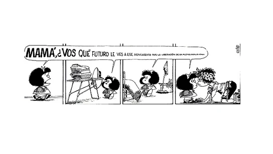 Mafalda le pregunta a su madre por el feminismo Mafalda le pregunta a su madre por el feminismo