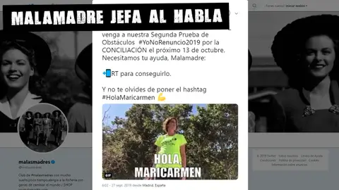 Llamamiento de @malasmadres a Carmen Calvo El Muro