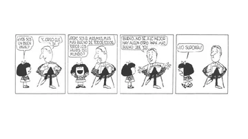 La primera tira publicada de Mafalda en 1964
