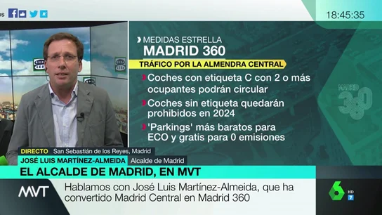 José Luis Martínez-Almeida: "Madrid 360 es un plan más ambicioso que el de Manuela Carmena" José Luis Martínez-Almeida: "Madrid 360 es un plan más ambicioso que el de Manuela Carmena"