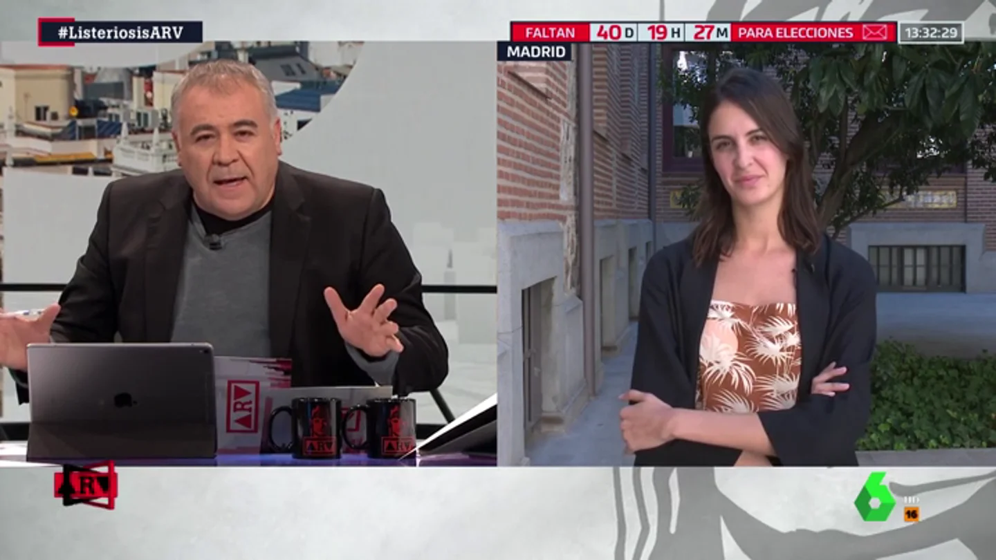 La portavoz de Más Madrid, Rita Maestre La portavoz de Más Madrid, Rita Maestre