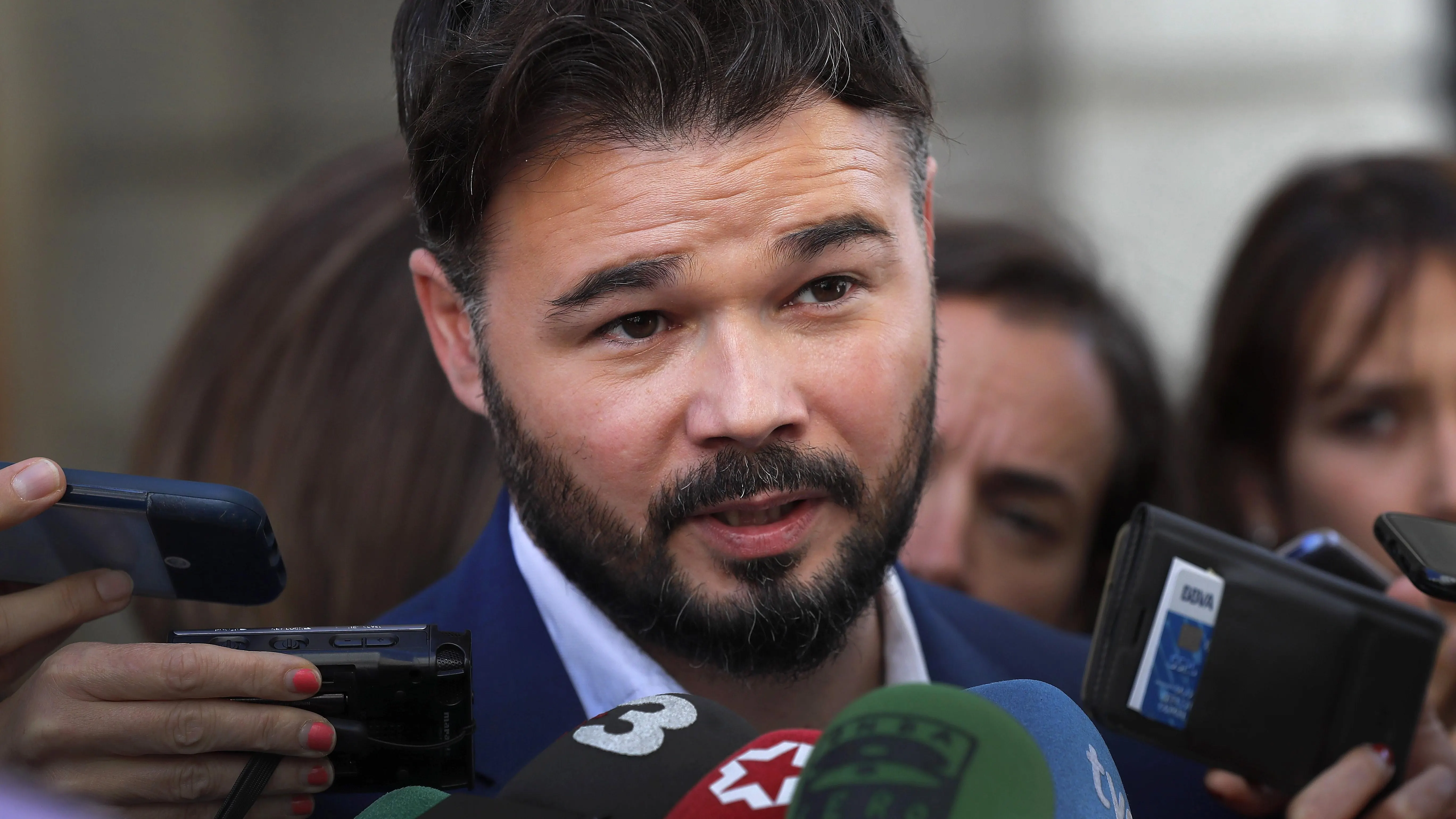 El portavoz de ERC en el Congreso, Gabriel Rufián