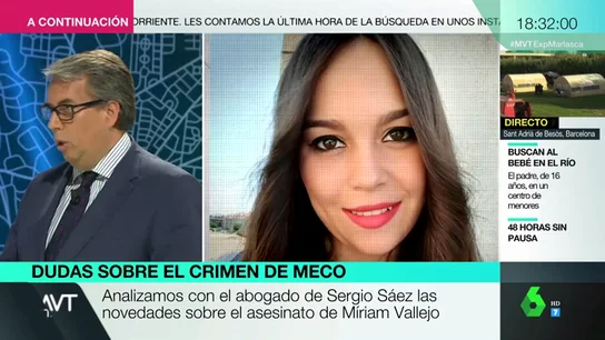 Habla el abogado de Sergio Sáez, único detenido por la muerte de Míriam Vallejo Habla el abogado de Sergio Sáez, único detenido por la muerte de Míriam Vallejo