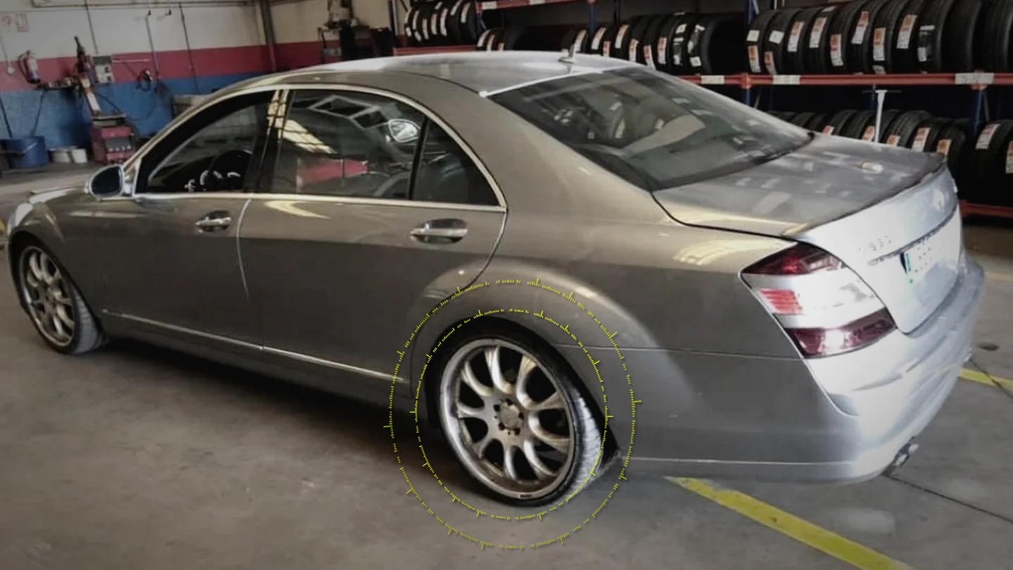 Imagen del coche de Reyes una semana antes de su accidente mortal Imagen del coche de Reyes una semana antes de su accidente mortal