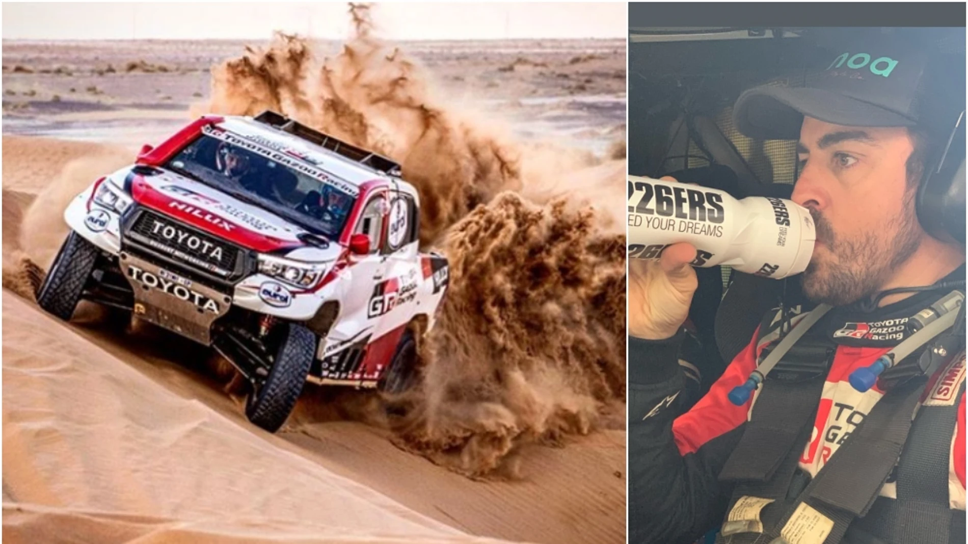 Fernando Alonso prepara el Rally de Marruecos