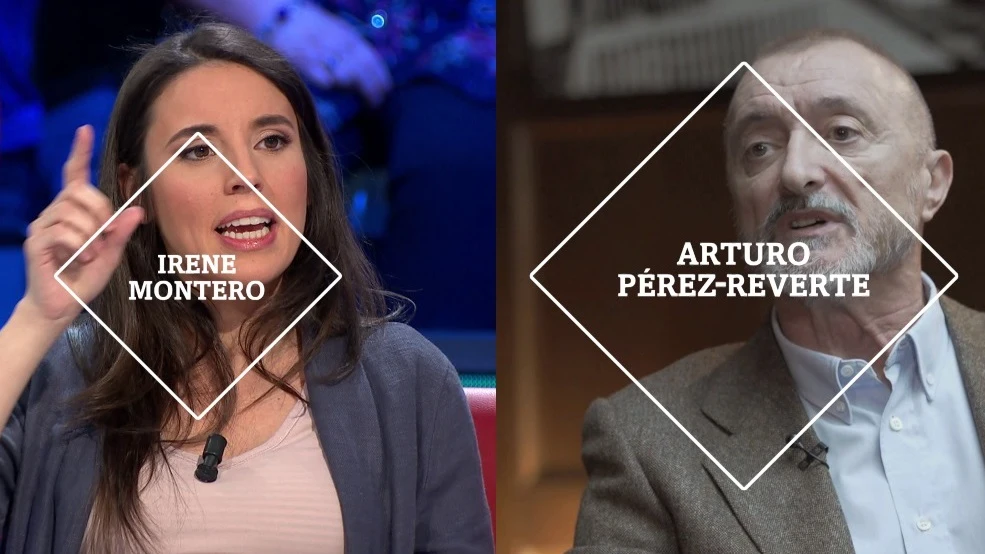 Irene Montero y Arturo Pérez-Reverte