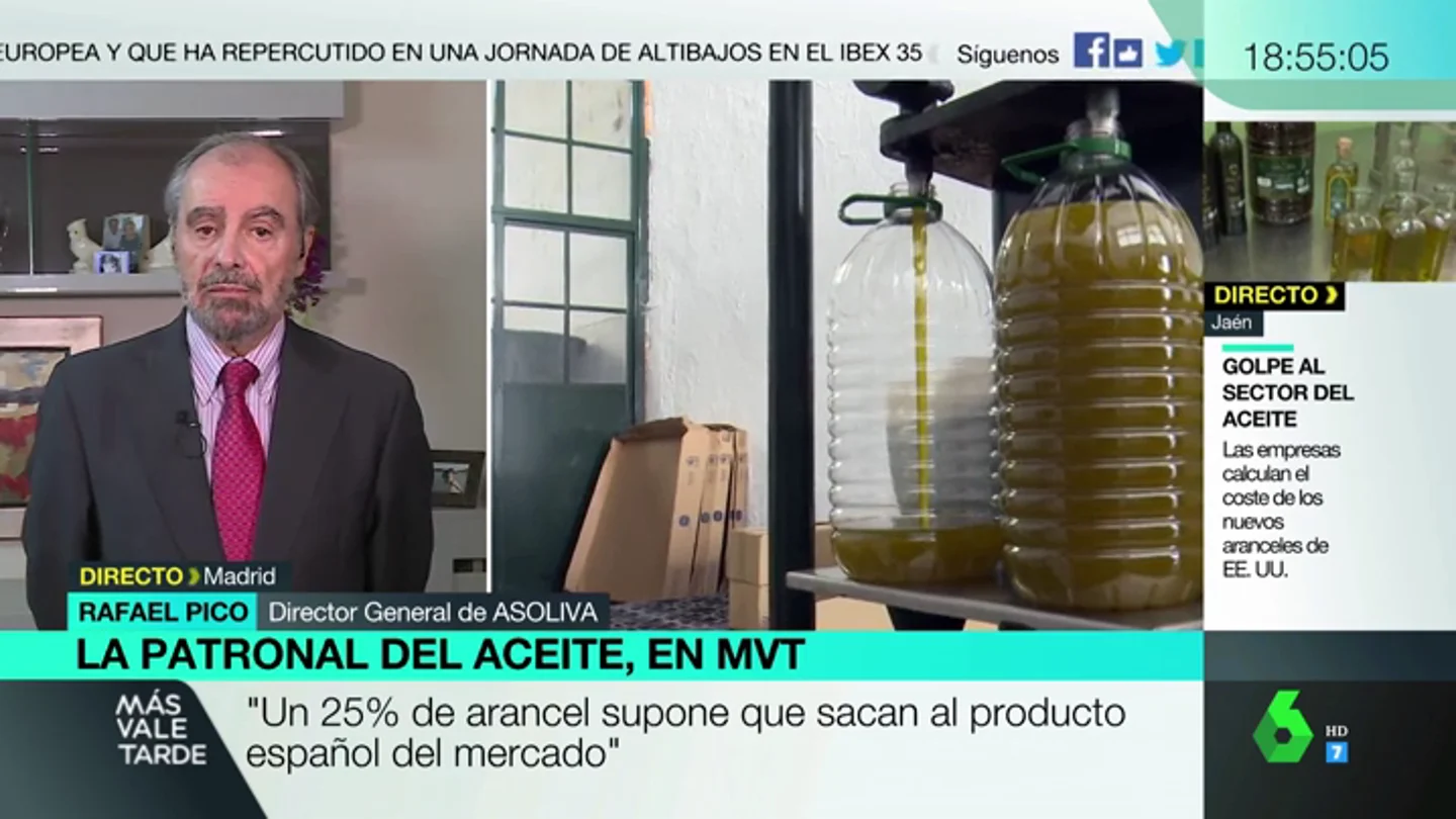 Así afectarán los aranceles al aceite de oliva español: "La marca España desaparecerá del mercado" Así afectarán los aranceles al aceite de oliva español: "La marca España desaparecerá del mercado"
