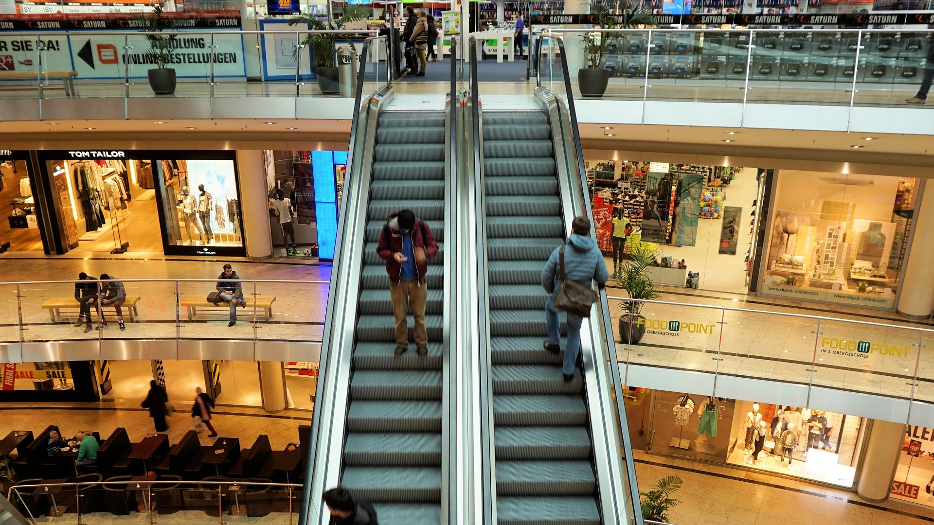 Imagen de archivo de un centro comercial