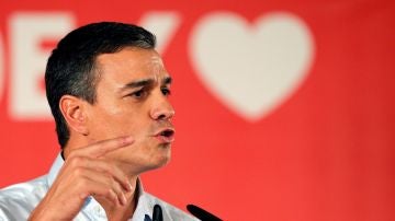 El presidente del Gobierno en funciones y candidato socialista, Pedro Sánchez