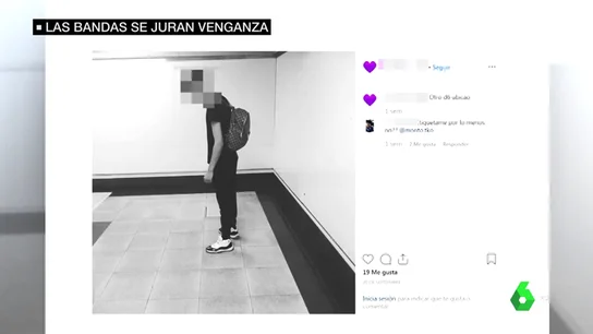 Publicación de una banda latina identificando a un rival Publicación de una banda latina identificando a un rival