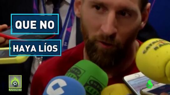 Messi y Piqu&eacute;. al mando