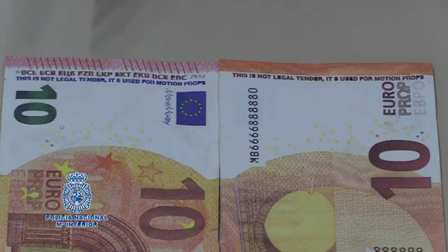 La Policía alerta de una nueva estafa con billetes falsos de 10 euros