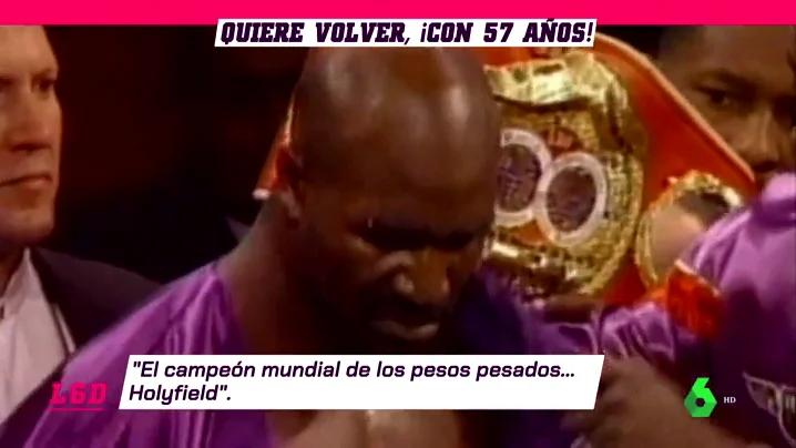 Evander Holyfield volverá con 57 años