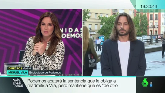 Miguel Vila, tras considerarse 'nulo' su despido: "Cuando pisotean mis derechos me da igual que la empresa se llame Podemos, los voy a defender" Miguel Vila, tras considerarse 'nulo' su despido: "Cuando pisotean mis derechos me da igual que la empresa se llame Podemos, los voy a defender"