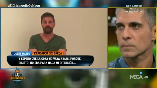 Jofre Mateu pide disculpas a José Luis Sánchez por su tuit: "No era para nada mi intención" Jofre Mateu pide disculpas a José Luis Sánchez por su tuit: "No era para nada mi intención"